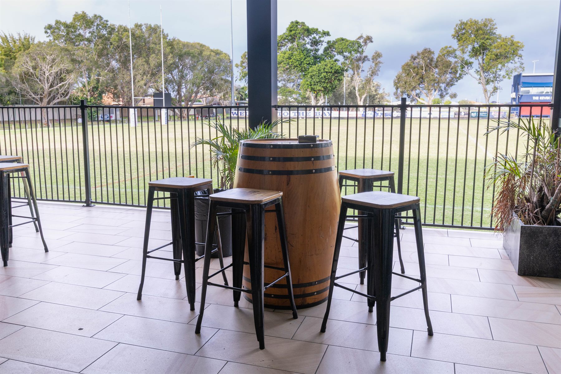 Function space overlooking the home ground