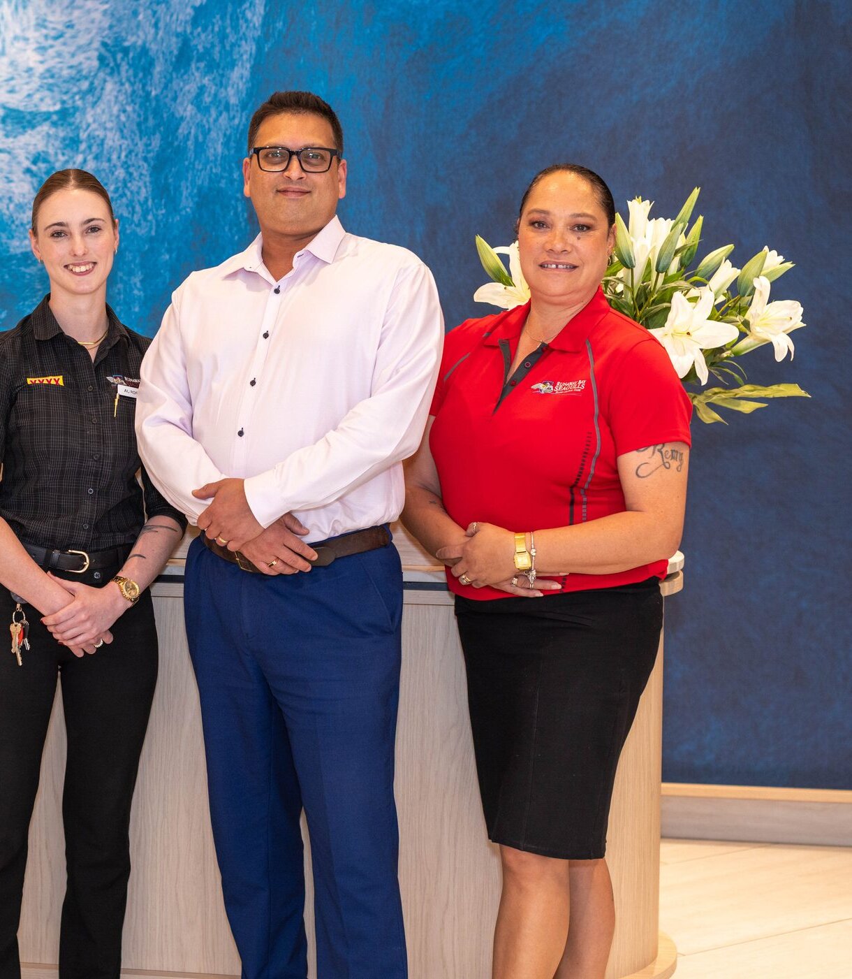 Our reception team ready to welcome you