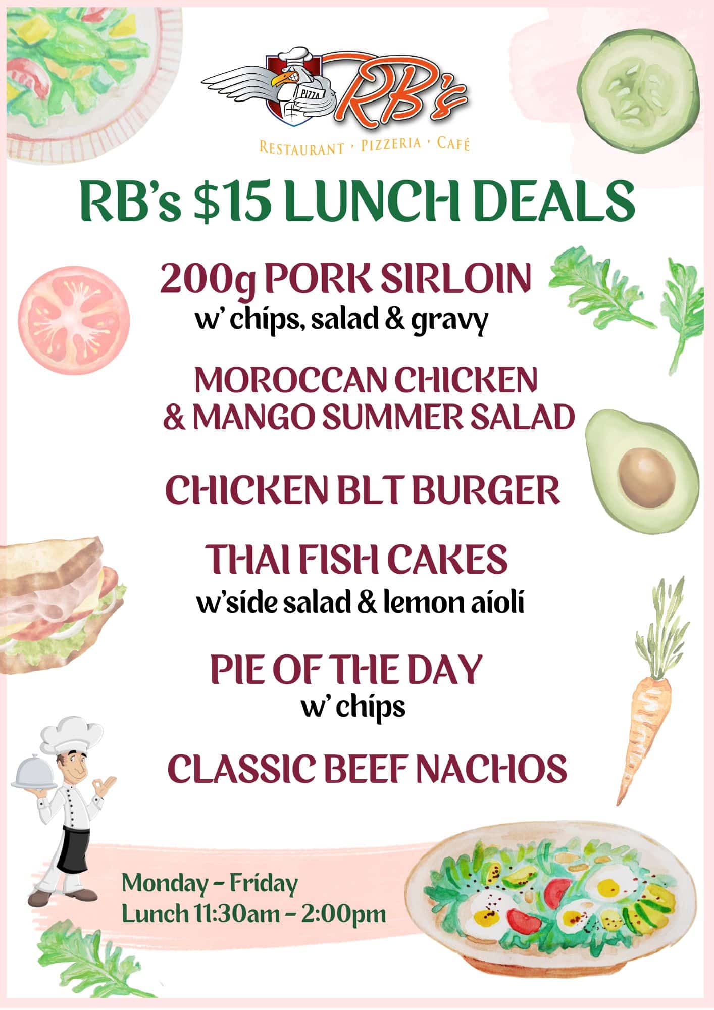 Runaway Bay dining specials flyer