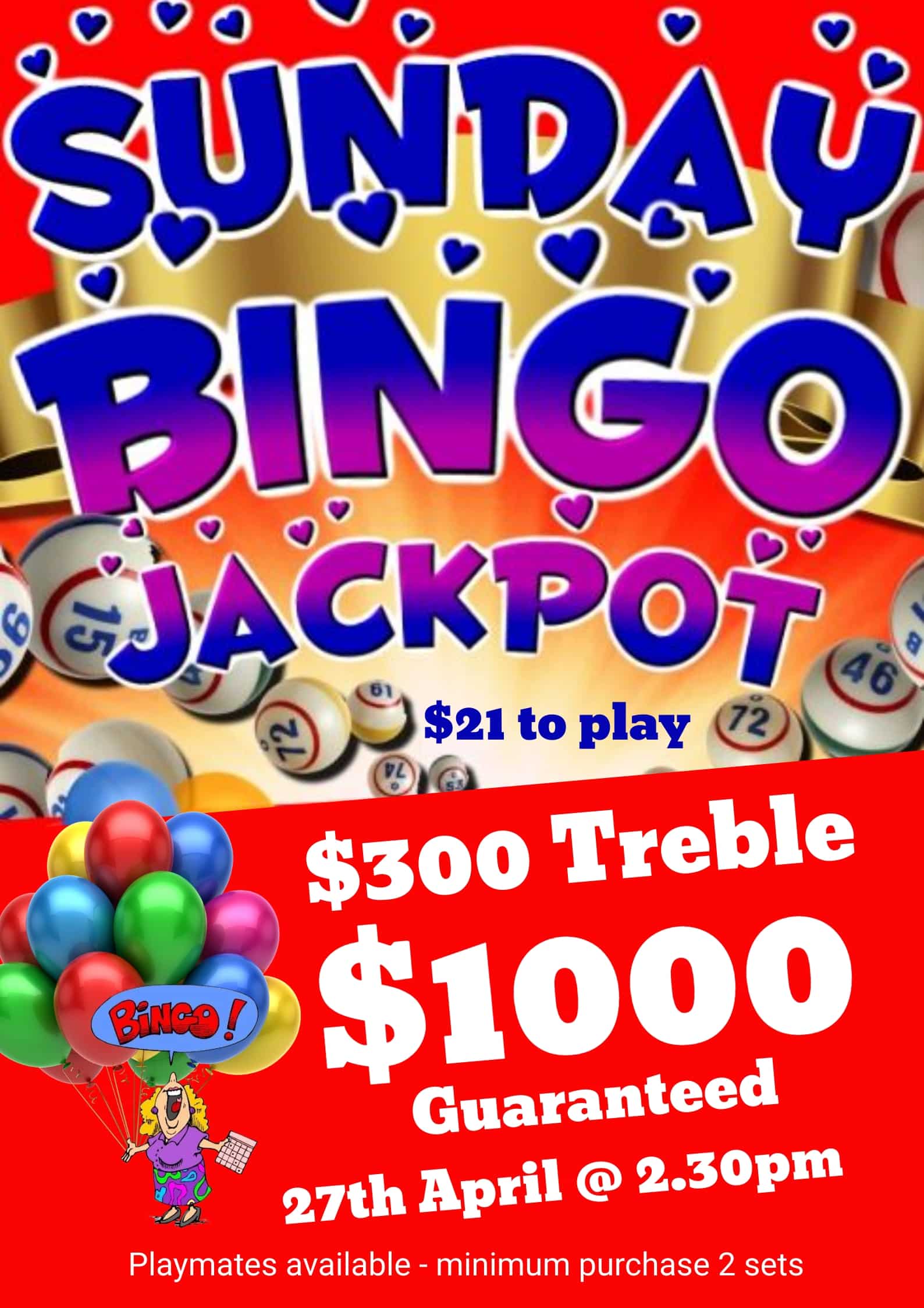 Bingo August $1000