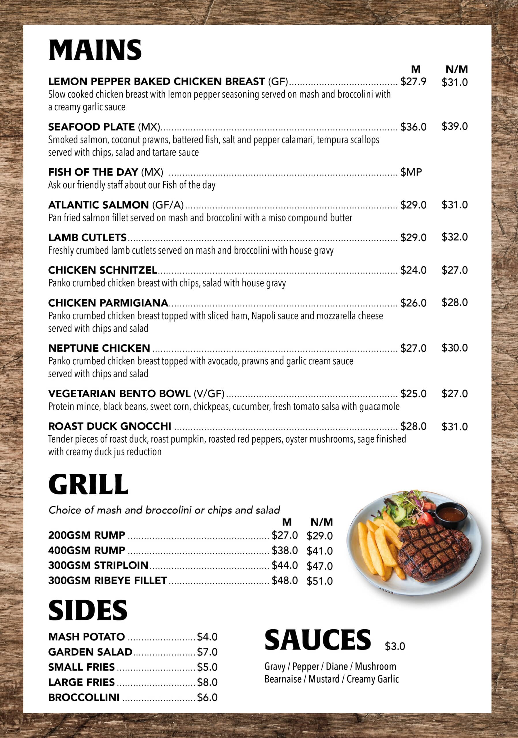 Runaway Bay dining featuring Sunday roast special